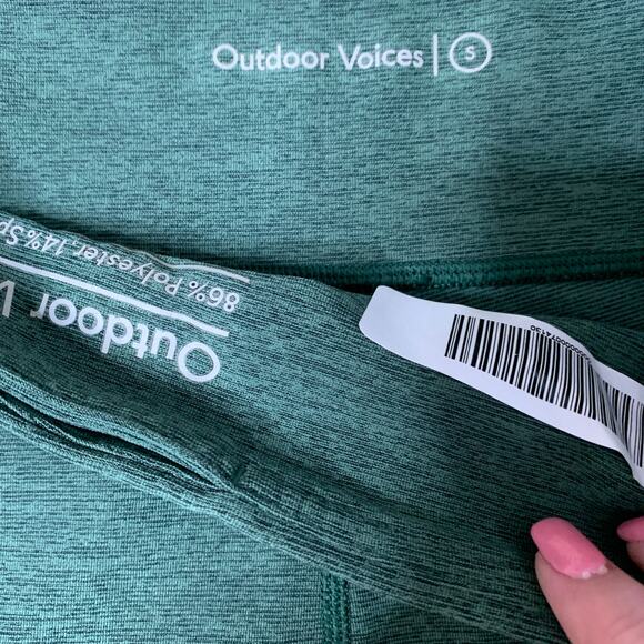 Outdoor Voices Hunter Green Capri Leggings Small - Picture 4 of 5